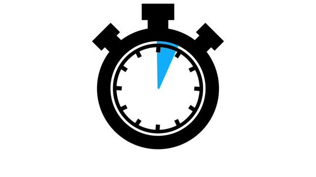 20 Minutes Timer Icon, Modern Flat Design. Clock, Stopwatch, Chronometer Showing 20 Minutes Label. 