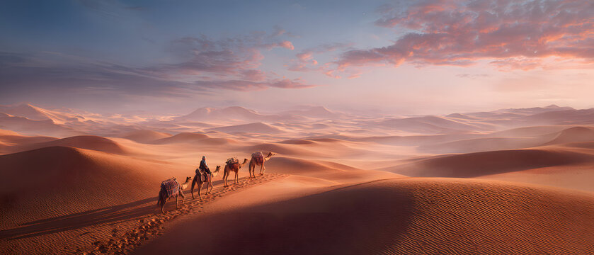 Sahara Desert in Mauritania. Illustration of a desert background in Mauritania.