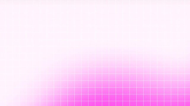 Aesthetic abstract background animation of soft pink gradient waves blurred with grid texture