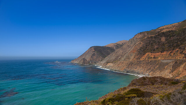 California Route One Coastline Panorama
