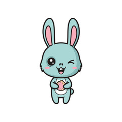 Obraz premium Bunny Character Icon Commercial Asset