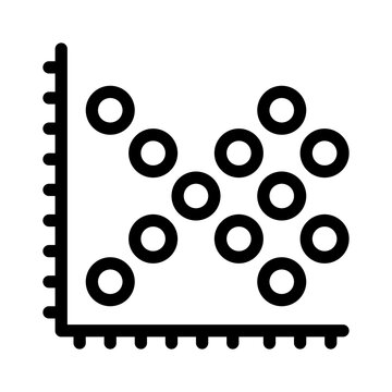 scatterplot line icon