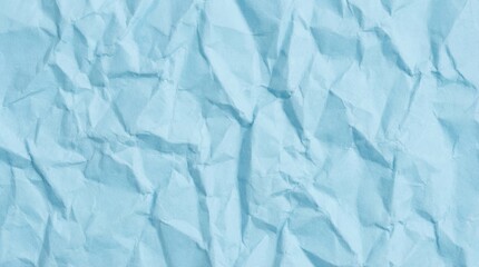 Obraz premium Light blue crumpled paper texture background