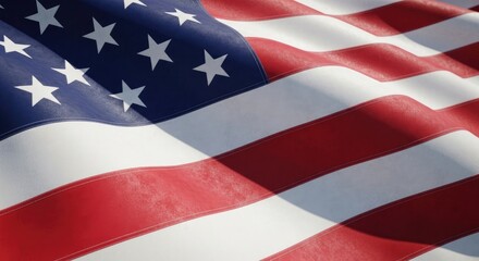 Obraz premium Honoring heroes a patriotic memorial day image of the american flag