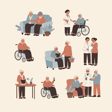 Elderly People Receiving Medical Care Assistance.