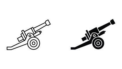 Cannon Military Weapon Historical Artillery Icon © SHAHRIYAR RASEL