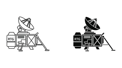 Space Lander Antenna Satellite Dish RTG Exploration Technology © SHAHRIYAR RASEL