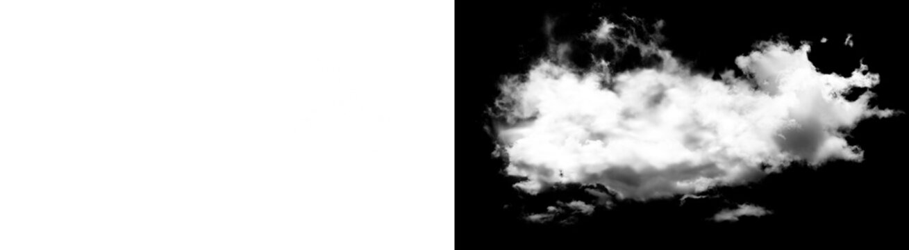 PNG image of&nbsp;Large fluffy white cumulus cloud formation with soft textured edges captured in high resolution isolated on transparent background