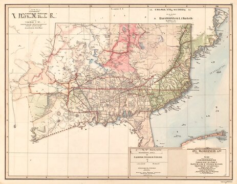 A historical map of the southeastern United States