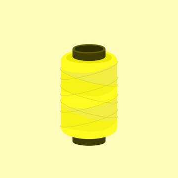 Illustration of a Yellow Thread