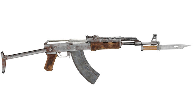 3D model of a weapon in a simple design without details