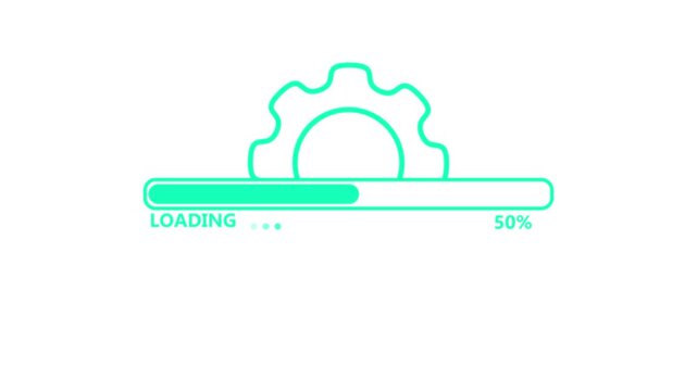 Update system icon. Concept of upgrade application progress icon for graphic and web design. Upgrade Update system icon