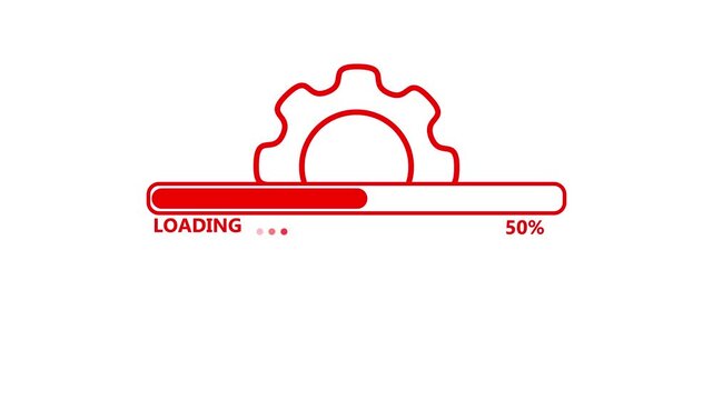 Update system icon. Concept of upgrade application progress icon for graphic and web design. Upgrade Update system icon