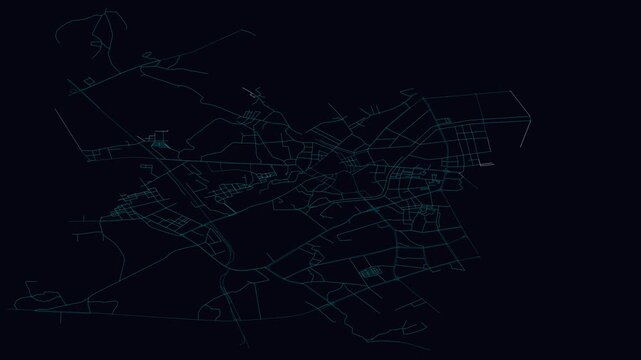 Zhanjiang, China, City Infrastructure Expansion Animation, Urban Visualization Technology