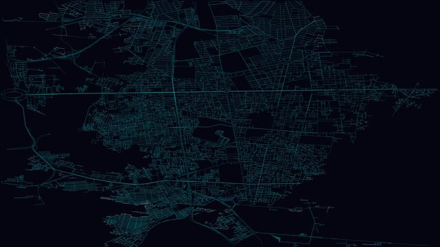 Tehran, Iran, City Infrastructure Expansion Animation, Urban Visualization Technology