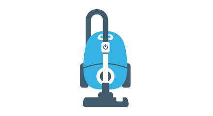 Blue handheld vacuum cleaner device. © khusnul
