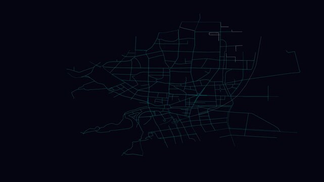 Qujing, China, City Infrastructure Expansion Animation, Urban Visualization Technology