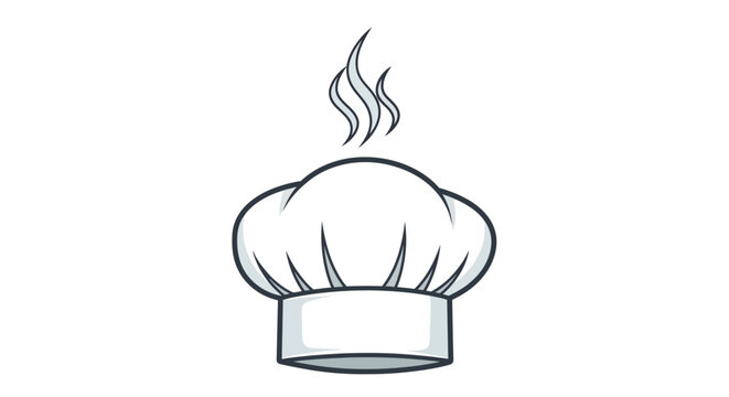 Chef hat with steam rising.