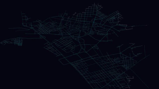 Manila, Philippines, City Infrastructure Expansion Animation, Urban Visualization Technology