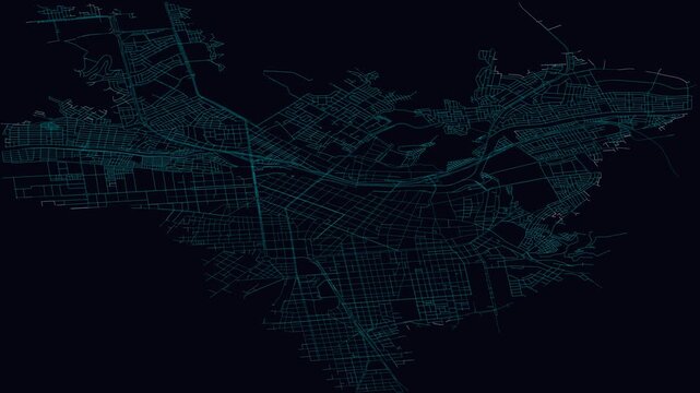 Lima, Peru, City Infrastructure Expansion Animation, Urban Visualization Technology