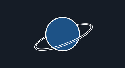 Saturn planet with ring system. © fadil