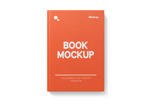Top View Hardcover Book Mockup