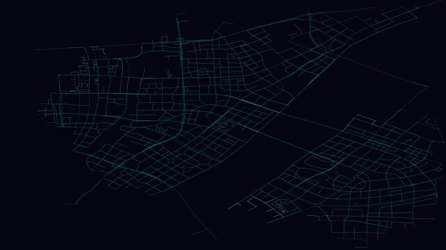 Hangzhou, China, City Infrastructure Expansion Animation, Urban Visualization Technology
