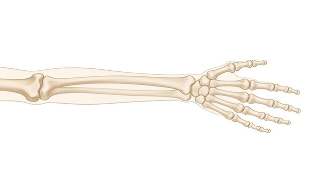 Human arm skeleton bones