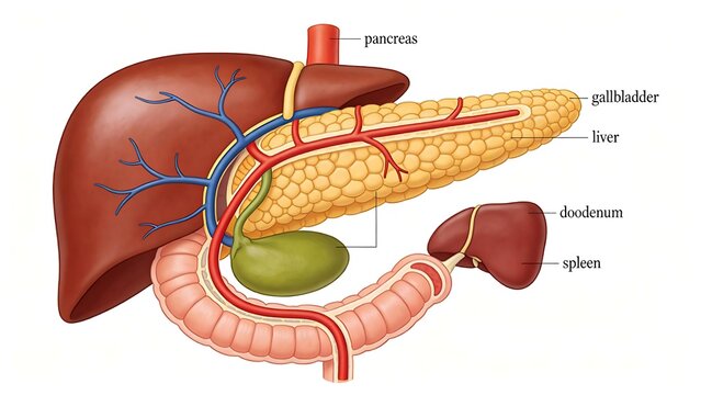 Human digestive system anatomy