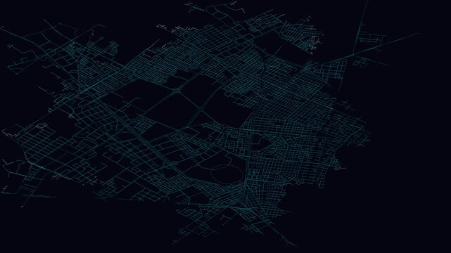 Bogot&aacute;, Colombia, City Infrastructure Expansion Animation, Urban Visualization Technology