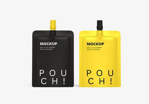 Spout Pouch Bag Mockup