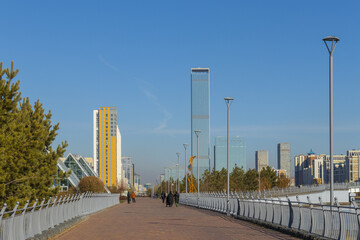Fototapeta premium Botanical Garden of Astana, 20 October 2025, Astana City (Nur-Sultan), Kazakhstan
