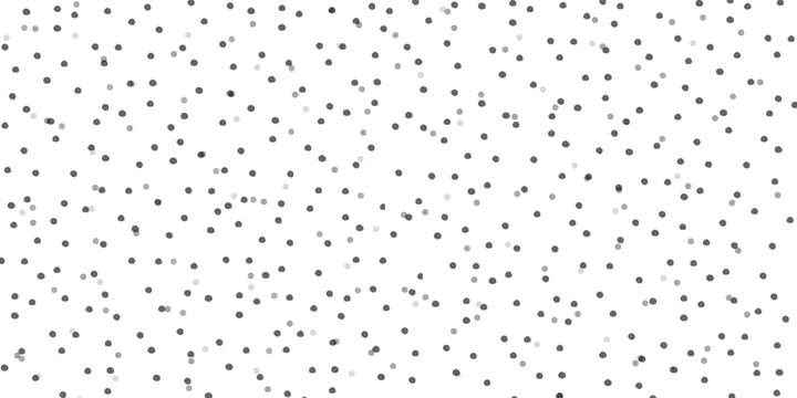 Seamless polka dot pattern. Vector pattern with black circles on white background.