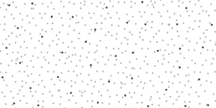 Seamless polka dot pattern. Vector pattern with black circles on white background.