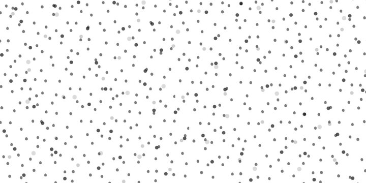 Seamless polka dot pattern. Vector pattern with black circles on white background.