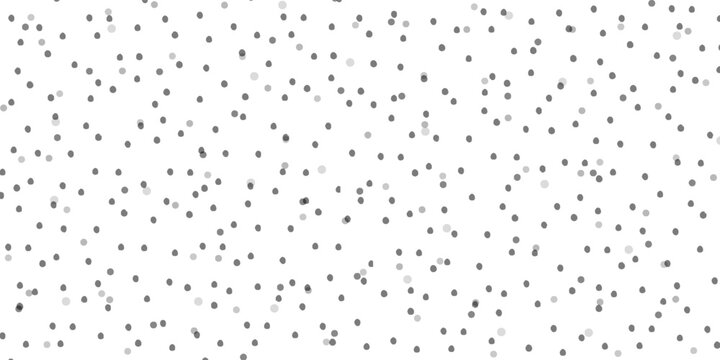 Seamless polka dot pattern. Vector pattern with black circles on white background.