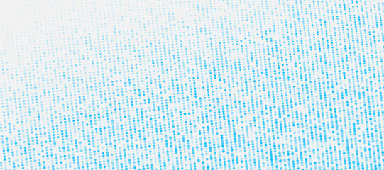 Fototapeta premium Bright blue minimal dotted lines abstract background. Geometric tech concept vector halftone design