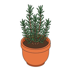 Obraz premium A potted plant with green leaves.