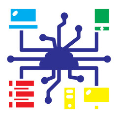 Obraz premium Network Connectivity Icon