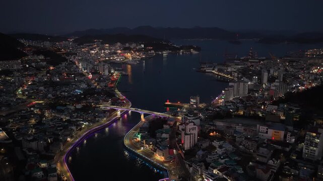 통영 밤 야경