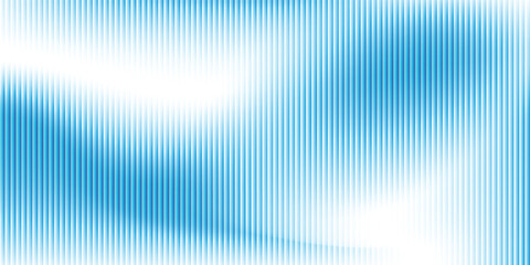 Vector frosted glass texture with vertical lines and blue gradient blur, perfect for modern design or backdrop, abstract glass surface pattern, graphic illustration art © MOH