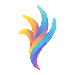 Obraz premium Abstract Colorful Fluid Shape Design Element.
