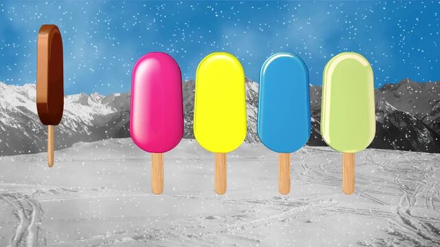 colorful ice cream
