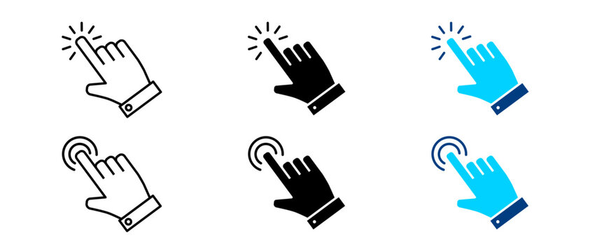 Hand Drawn Cursor Icon Set &ndash; Sketch Mouse Pointer Symbols, Doodle Click Arrow Icons, UI UX Hand drawn Collection