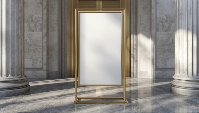 Wedding white Board, welcome sign, Seating chart Mockup , outdoors. Greeting template with clipping path. 3D rendering 