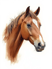 Obraz premium horse isolated on white
