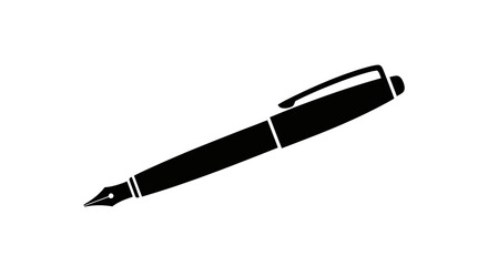 Fototapeta premium Black Fountain Pen Writing Instrument.