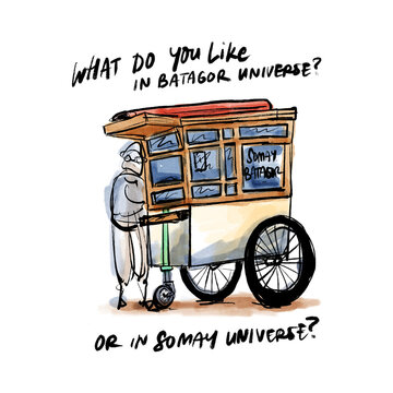 Siomay & Batagor Watercolor Art