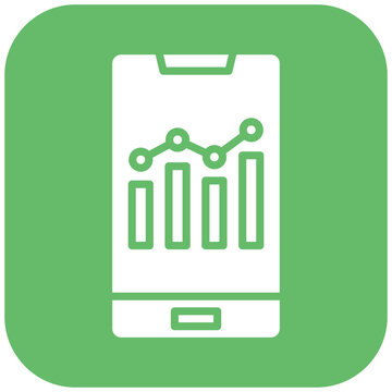 Mobile Bar Graph Icon