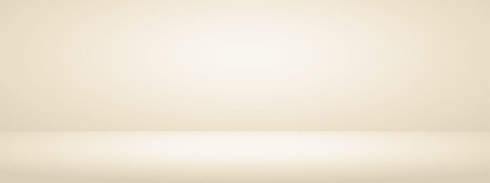 Limbo beige background. Abstract studio gradient bg. 